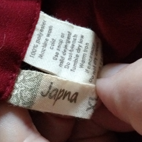 Japna Maroon Tie waist Button Front Shirt Dress XL - Picture 5 of 5